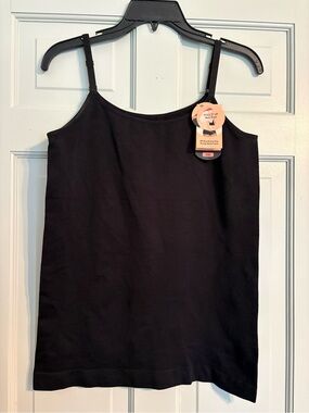 NEW Shapermint 3X Classic Black Scoop Neck Cami Tank